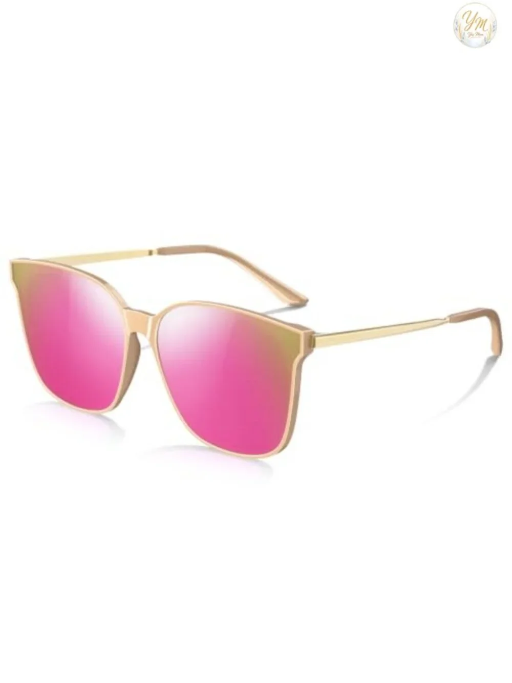 Oversized Polarized Sunglasses for Women Retro Square UV400 Lightweight